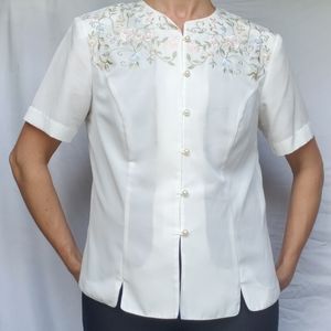 Liz Baker Embroidered Blouse